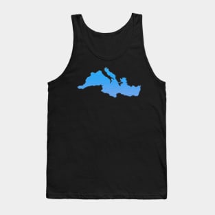 Mediterranean Sea Outline Tank Top